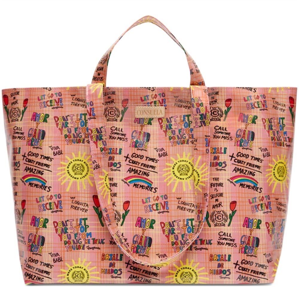 Consuela grab and go jumbo tote (nudie) NWT